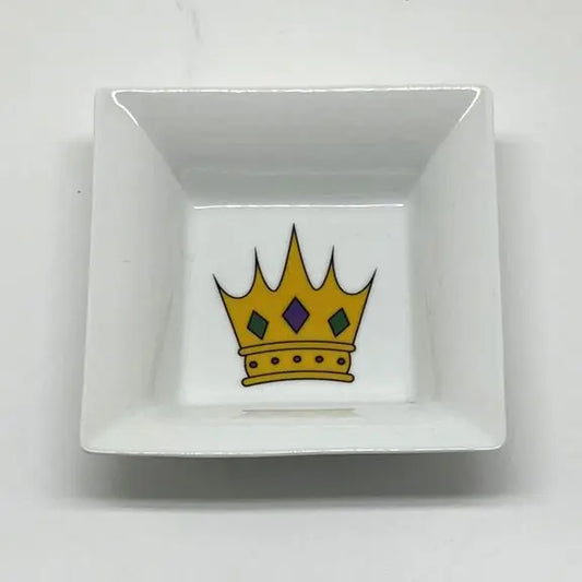 Mardi Gras Crown Catch All Dish JD & Company