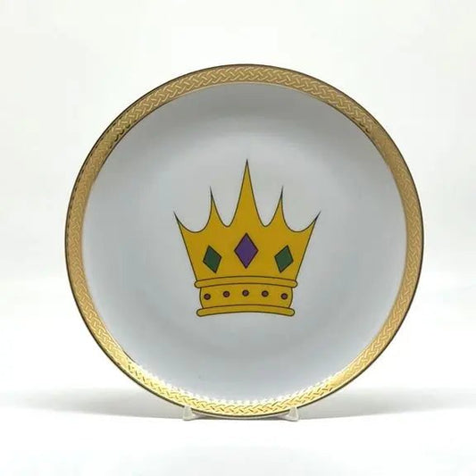 Mardi Gras Crown Plate, 8" JD & Company
