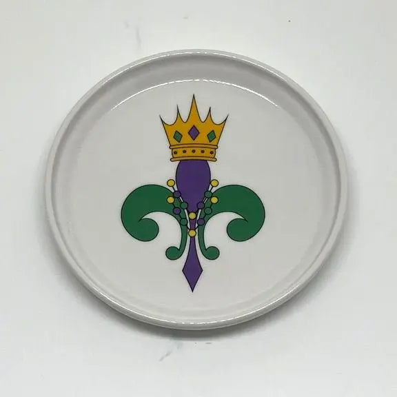 Mardi Gras Fleur de Lis Anything Dish, 5" JD & Company