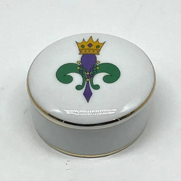 Mardi Gras Fleur de Lis Keepsake Box JD & Company