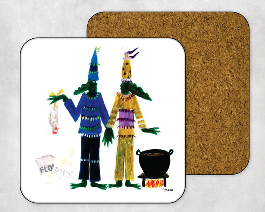 Courir de Mardi Gras Gators Coaster JD & Company