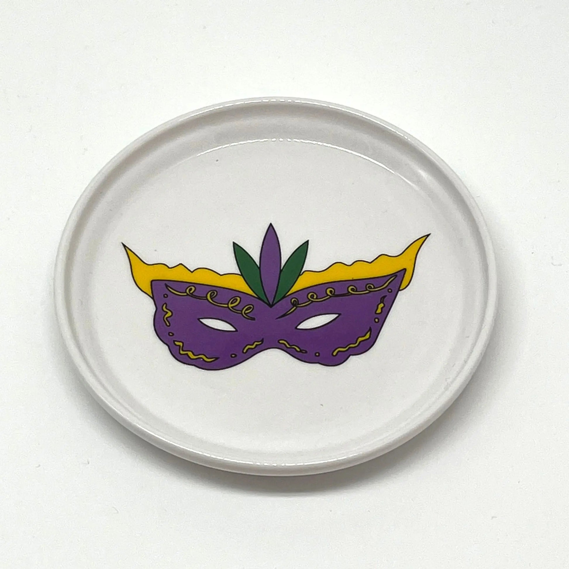 Mardi Gras Mask Anything Dish, 5" JD & Company