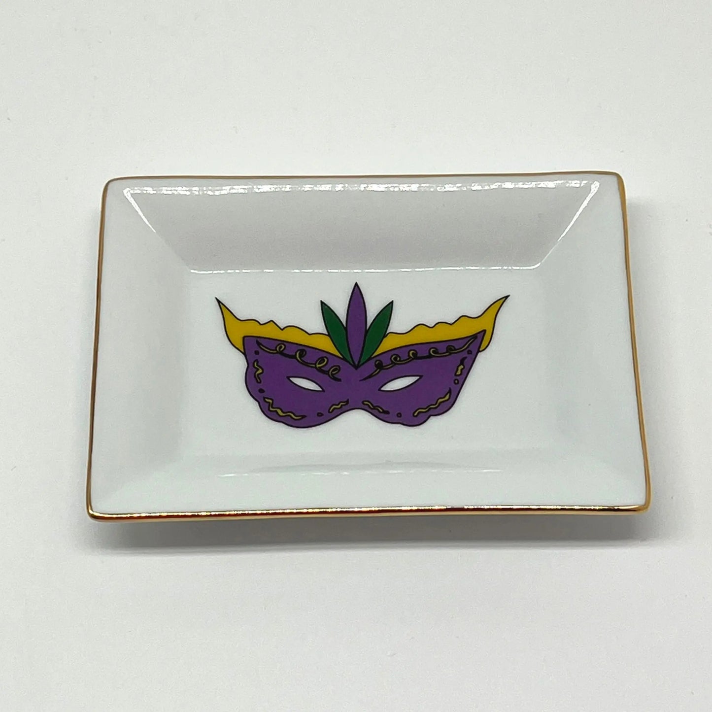 Mardi Gras Mask Catch All Dish JD & Company
