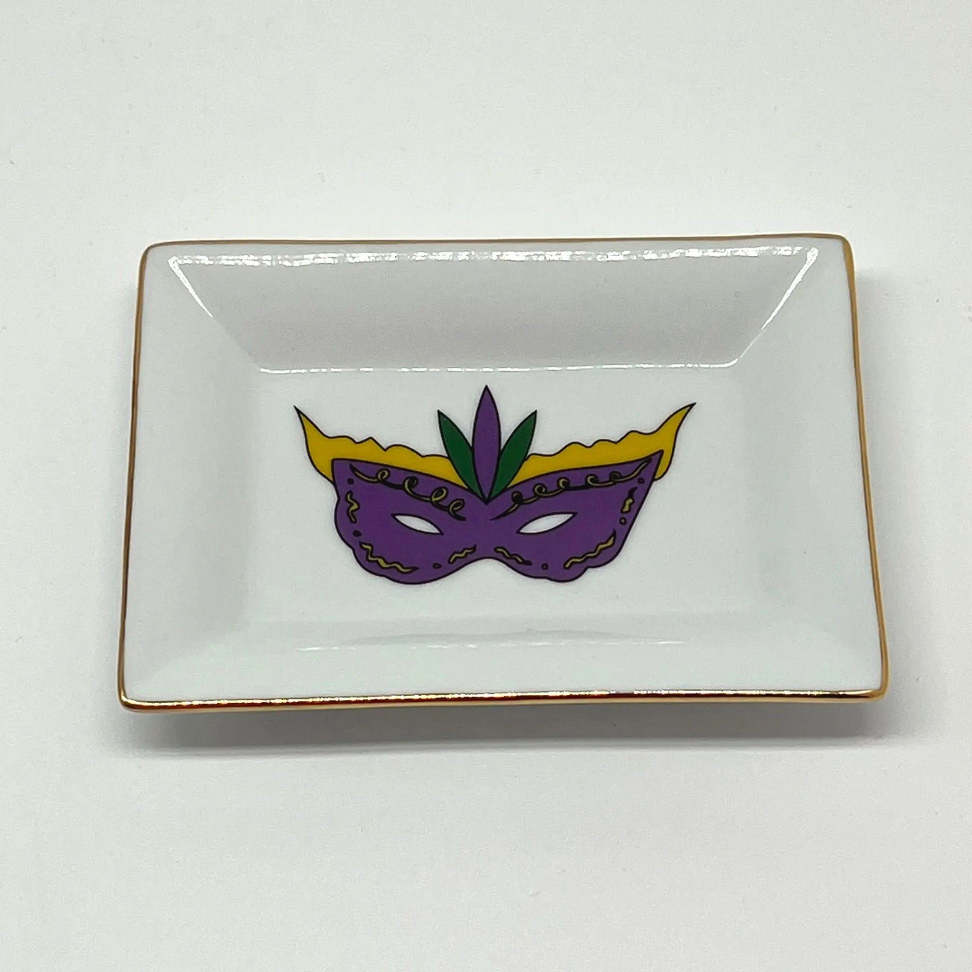 Mardi Gras Mask Catch All Dish JD & Company