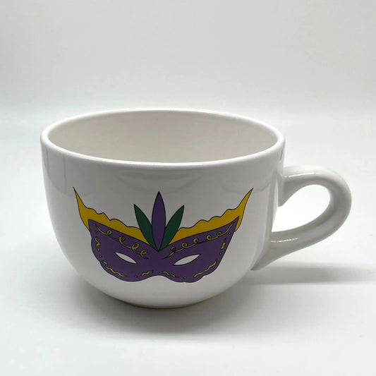 Mardi Gras Mask Gumbo Mug, 24 oz. JD & Company