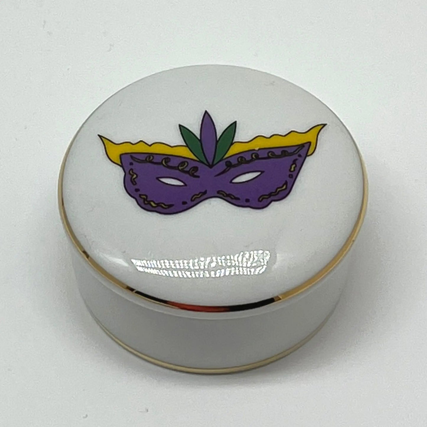 Mardi Gras Mask Keepsake Box JD & Company