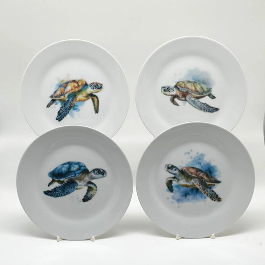 Sea Turtle Plate, 7 1/2" Jane & Lizzee