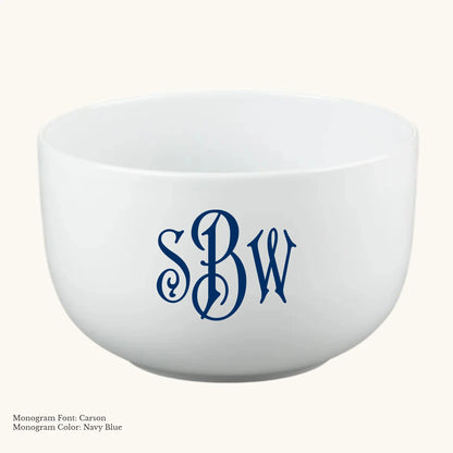 Serving Bowl (straight sided) - Custom Monogram Faust Heirlooms