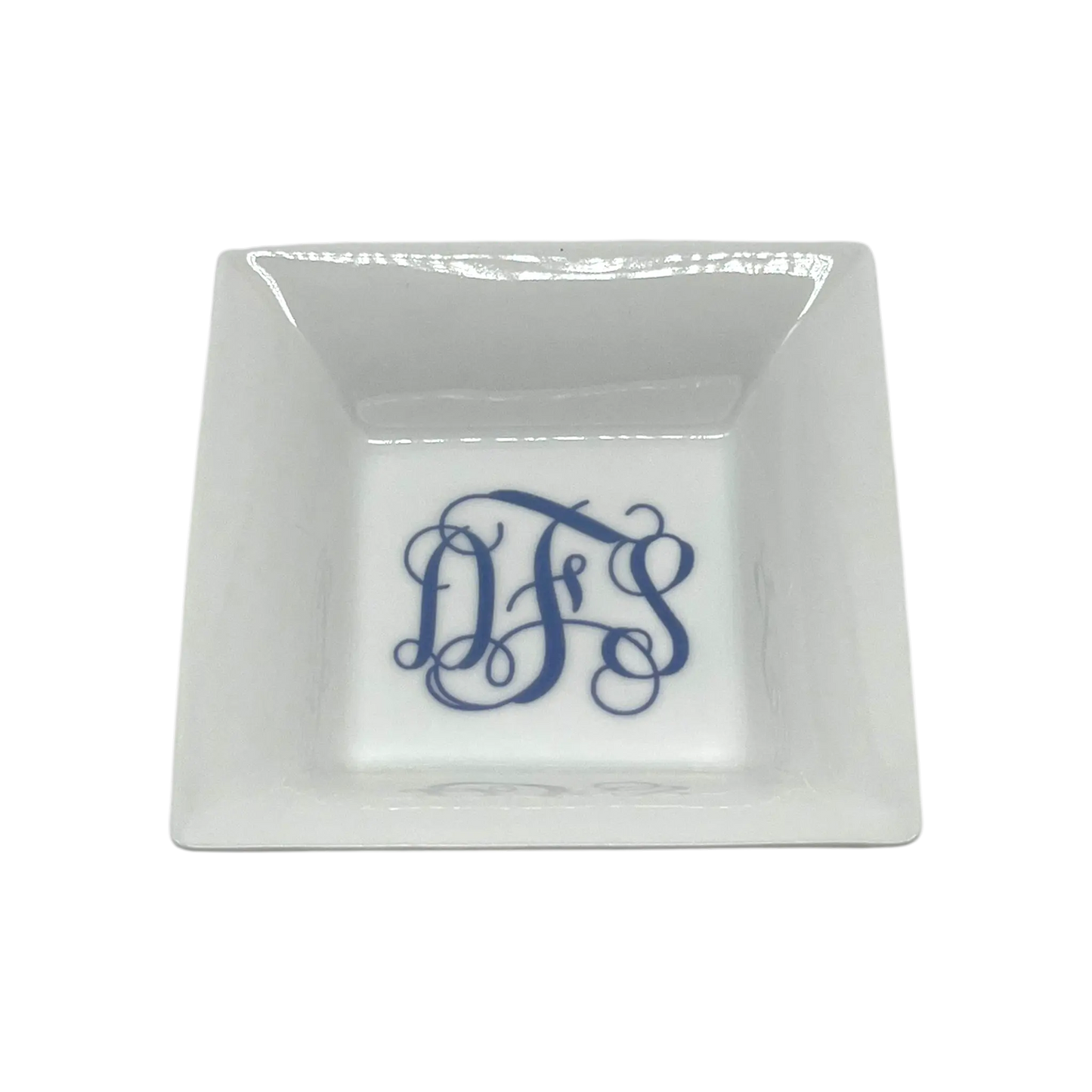 Square Catch-All Dish - Custom Monogram Faust Heirlooms