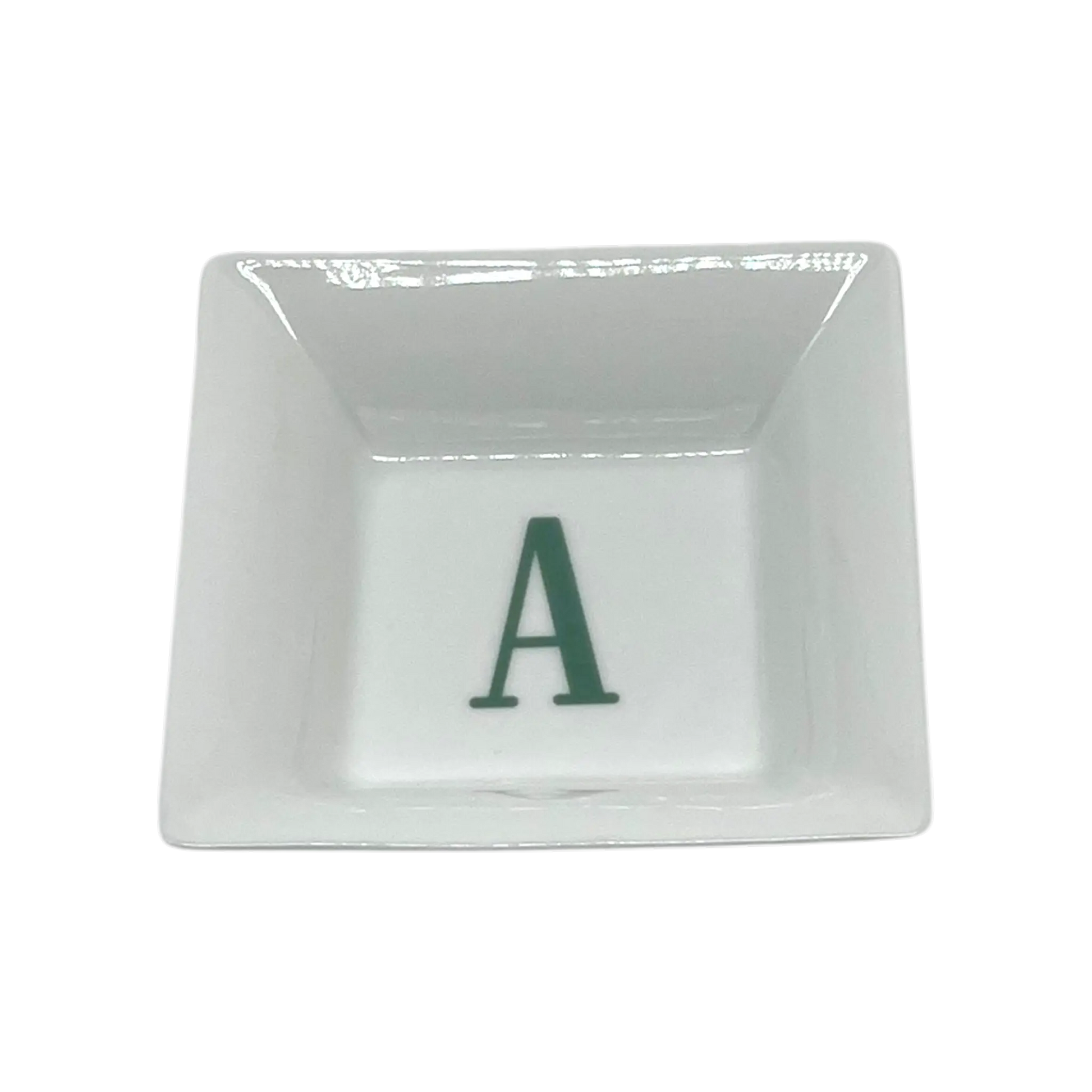 Square Catch-All Dish - Custom Monogram Faust Heirlooms