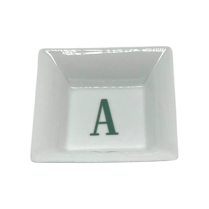 Square Catch-All Dish - Custom Monogram Faust Heirlooms