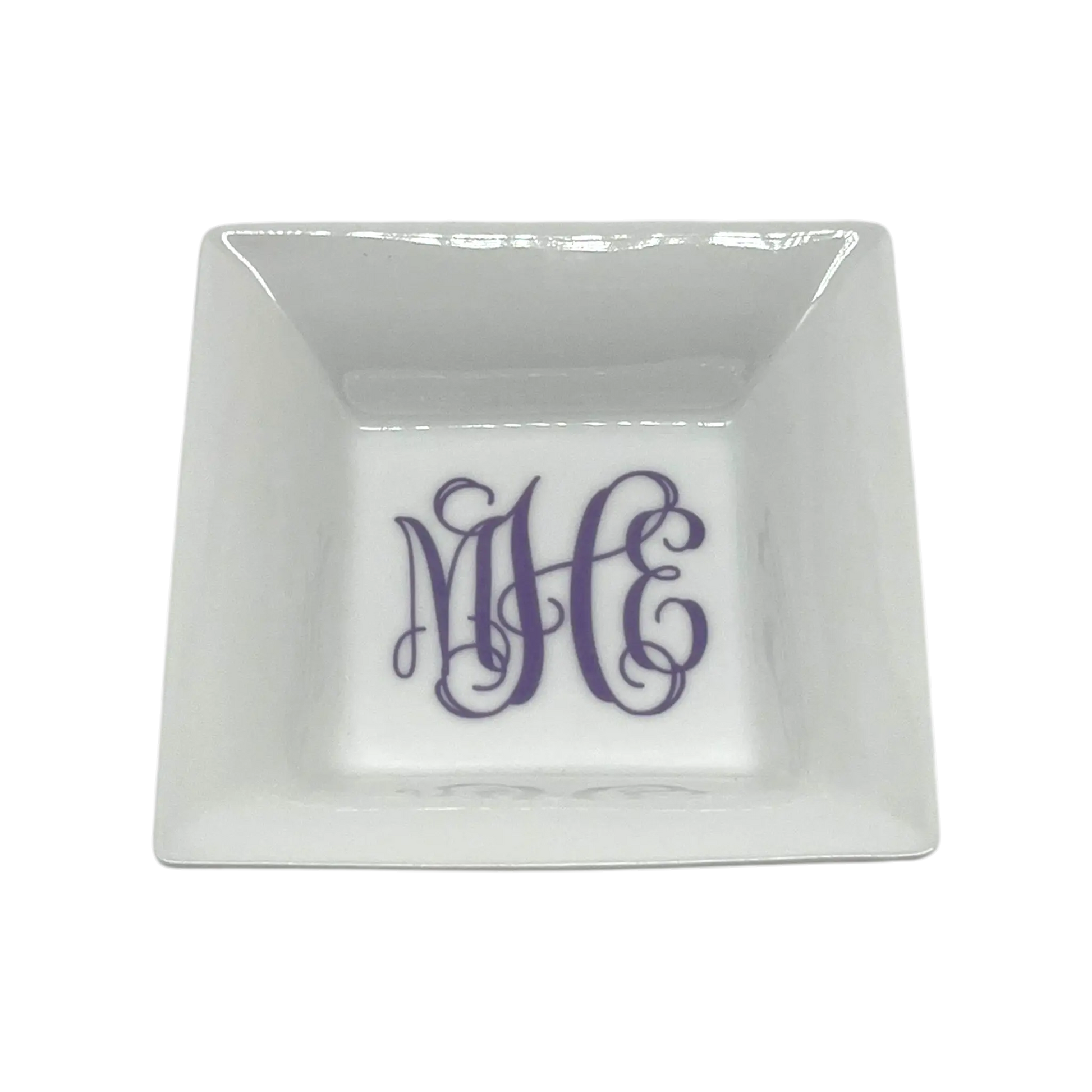 Square Catch-All Dish - Custom Monogram Faust Heirlooms