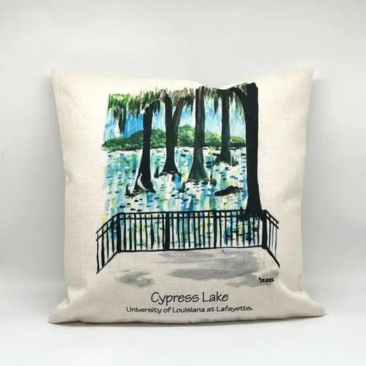 UL Cypress Lake Throw Pillow