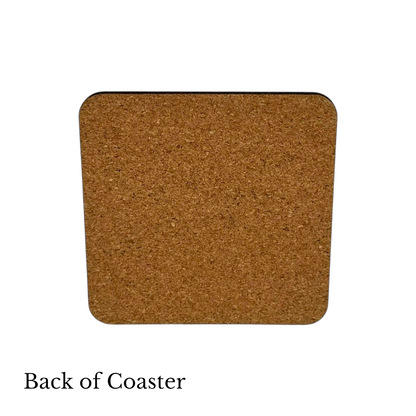 Beautiful Table Settings Square Coaster – 4" with Cork Backing