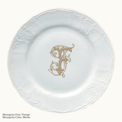 Bernadotte Charger Plate, 12 1/2" - Custom Monogram