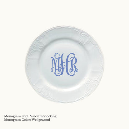 Bernadotte Bread & Butter Plate, 6 3/4" - Custom Monogram