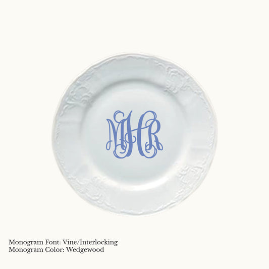 Bernadotte Bread & Butter Plate, 6 3/4" - Custom Monogram