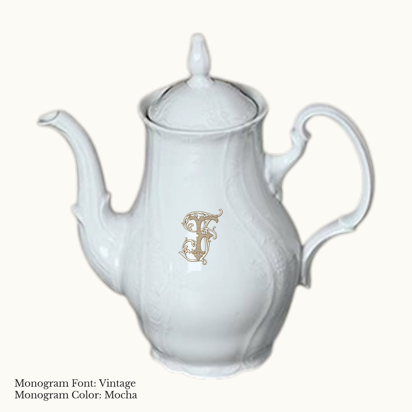 Bernadotte Coffee Pot, 44 oz. - Custom Monogram
