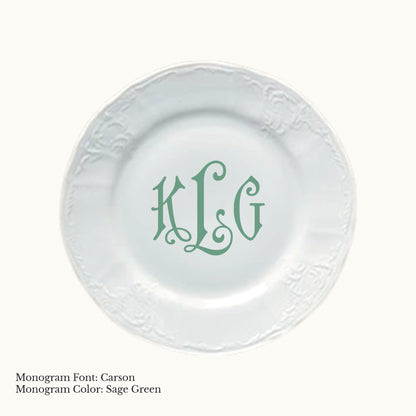 Bernadotte Salad Plate, 7 5/8" - Custom Monogram