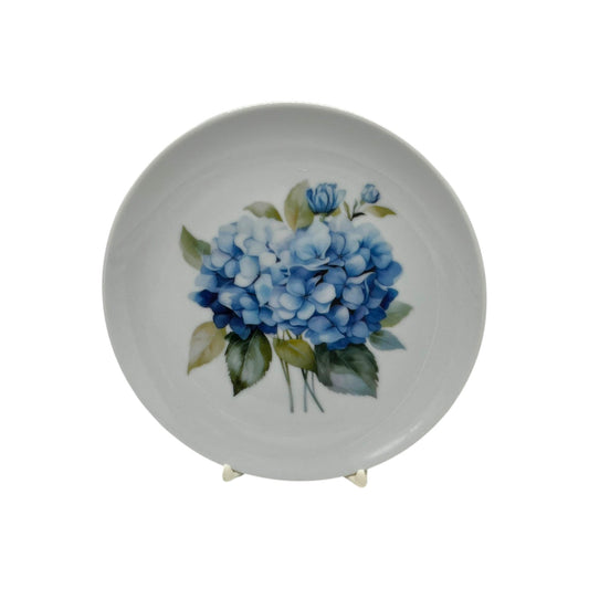 Blue Hydrangea Coupe Plate - 6 1/4"