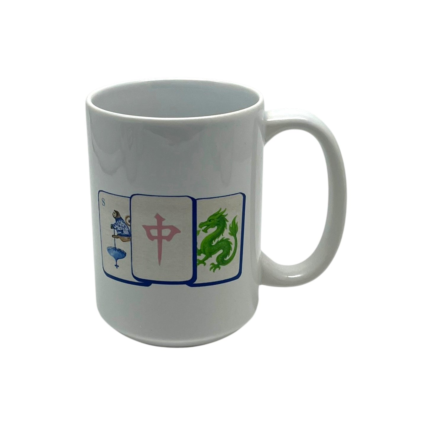 Lucky Trio Mahjong Mug, 15 oz.