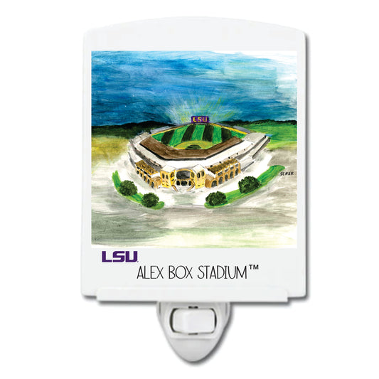 LSU Alex Box Stadium Night Light