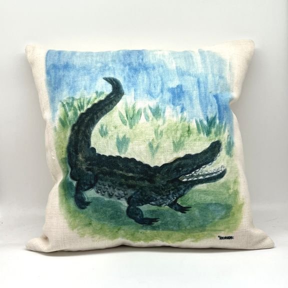 Alligator Throw Pillow