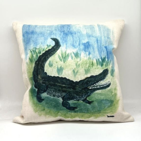 Alligator Throw Pillow