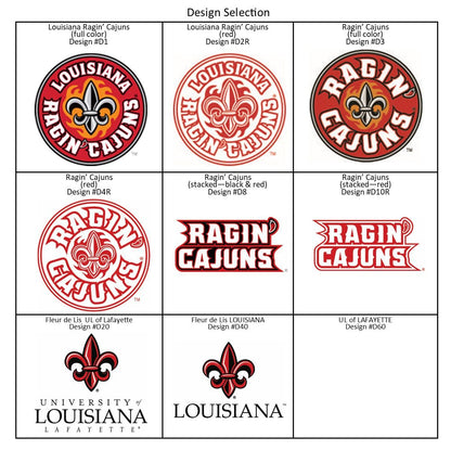 Louisiana Ragin' Cajuns Red & White C-Handle Coffee Mug