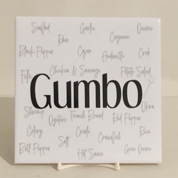 Gumbo Trivet, 6" 