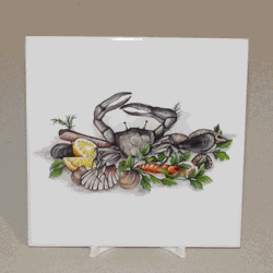 Blue Crab Trivet, 4 1/4"