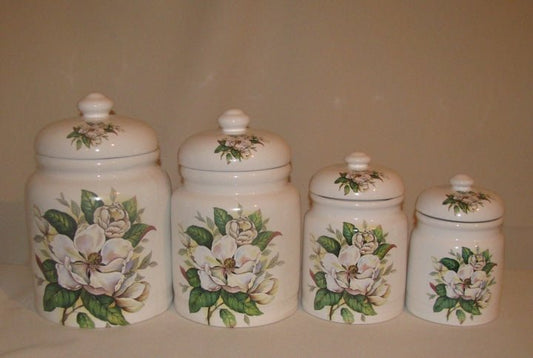 Alice Magnolia Canister Set