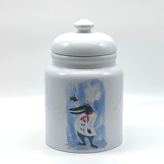 Gator Chef Cookie Jar, 9" high