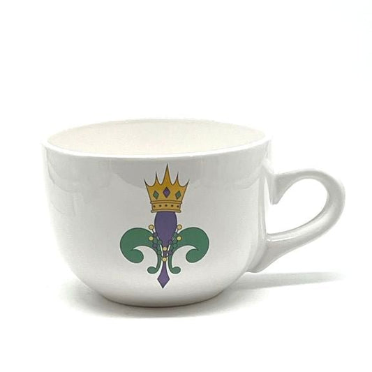 Mardi Gras Fleur de Lis Gumbo Mug, 24 oz.