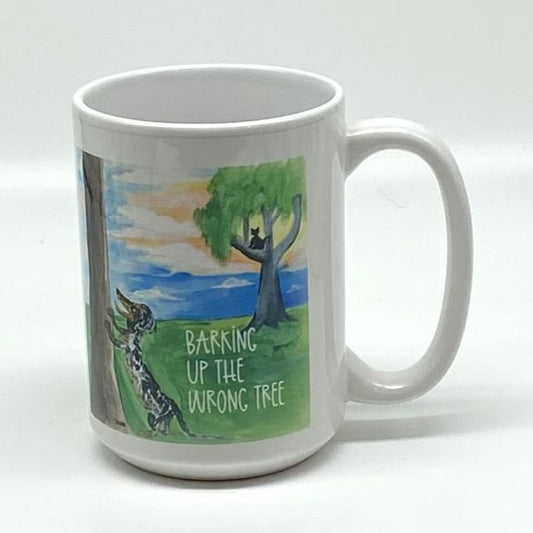 Barking Up The Wrong Tree Mug, 15 oz.