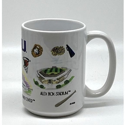 LSU Sports Mug, 15 oz.