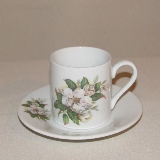 Alice Magnolia Demitasse Cup & Saucer
