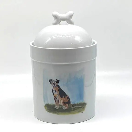 Catahoula Hound Dog Treat Jar (2 sizes) JD & Company