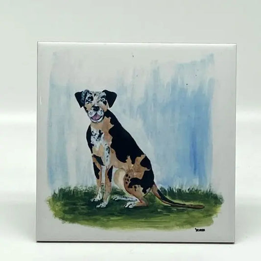 Catahoula Hound Square Trivet, 6" JD & Company