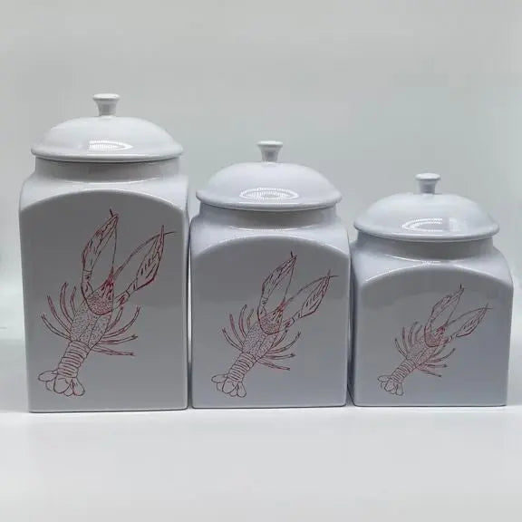 Crawfish Canister Set, 3pc. (square) 