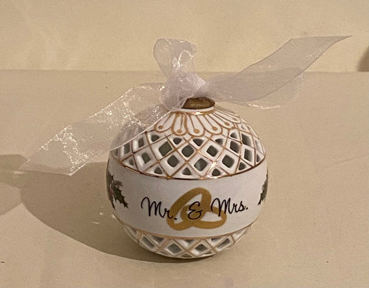 Our 1st Christmas Keepsake Ornament - Mr. & Mrs. 1st Christmas Ornament