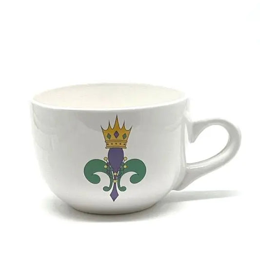 Mardi Gras Fleur de Lis Gumbo Mug, 24 oz. JD & Company