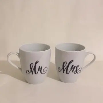 Mr. & Mrs. Coffee Mugs Faust Heirlooms
