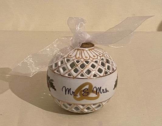 Our 1st Christmas Keepsake Ornament - Mr. & Mrs. 1st Christmas Ornament Faust Heirlooms