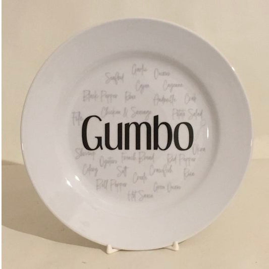 Gumbo Rim Salad Plate, 8 1/4" 