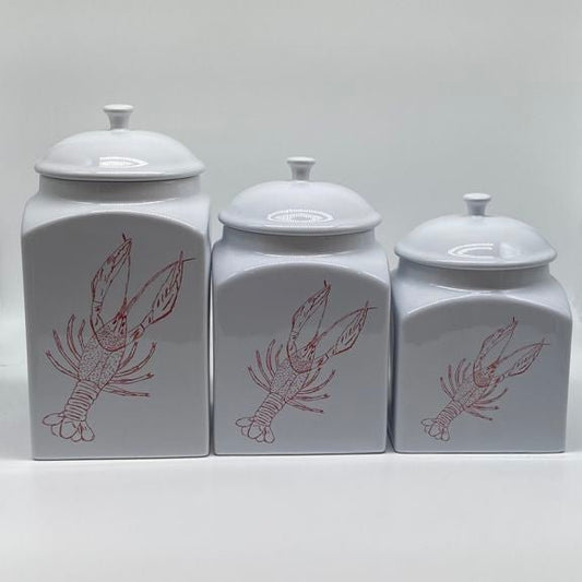 Crawfish Canister Set, 3pc. (square) 